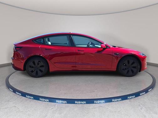 Red 2025 Tesla Model 3 Long Range