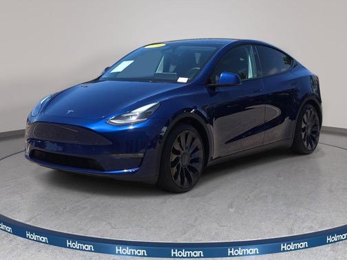 Deep Blue Metallic 2025 Tesla Model Y Performance Dual Motor All-Wheel Drive