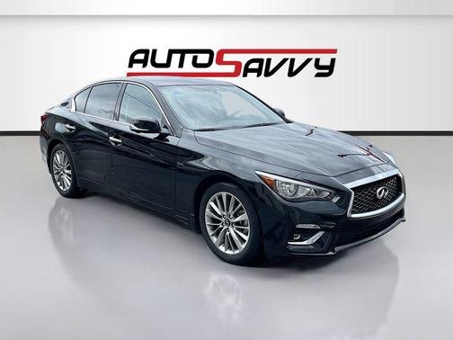 Black Obsidian 2024 INFINITI Q50 3.0t LUXE