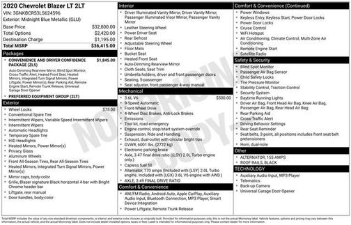 2020 Chevrolet Blazer 2LT