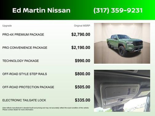 Tactical Green Metallic 2023 Nissan Frontier PRO-4X