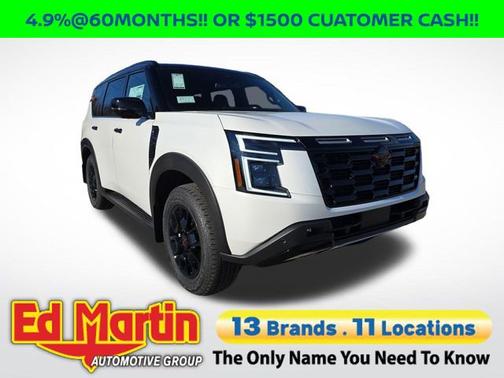 Aspen White Tricoat/Super Black 2026 Nissan Armada PRO-4X