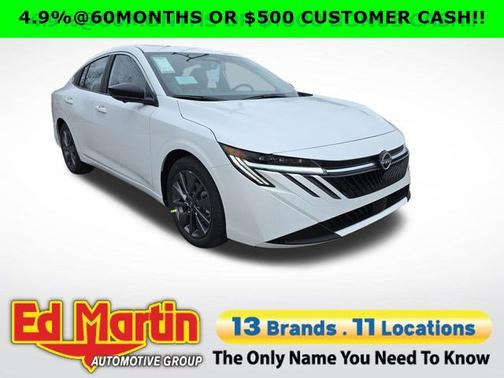 Aspen White Tricoat 2026 Nissan Sentra SL