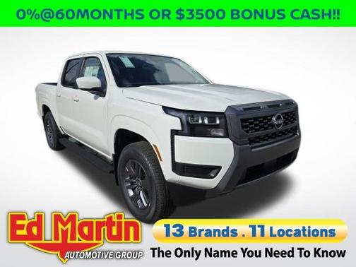 Glacier White 2026 Nissan Frontier SV