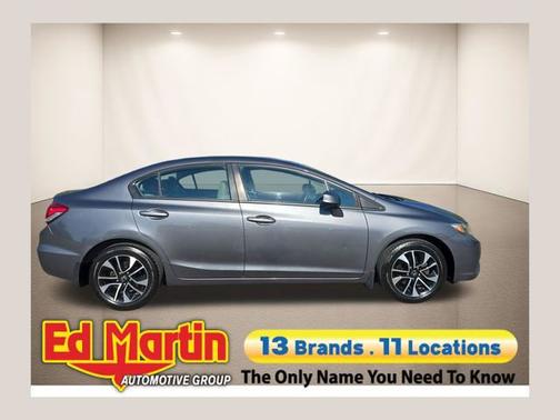 Gray 2013 Honda Civic EX