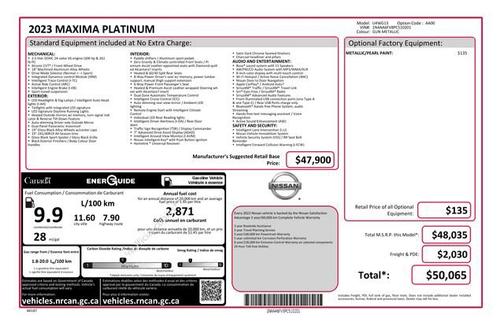 2023 Nissan Maxima Platinum