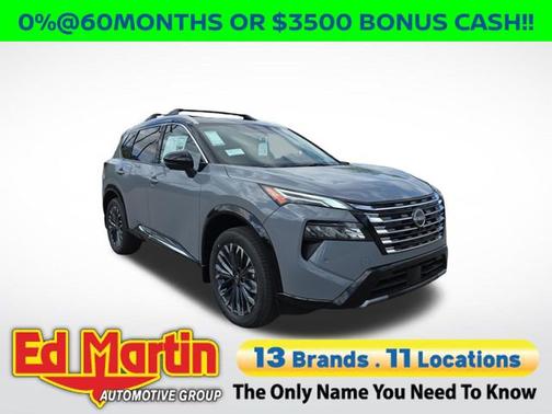 Boulder Gray Pearl/Super Black 2026 Nissan Rogue Platinum
