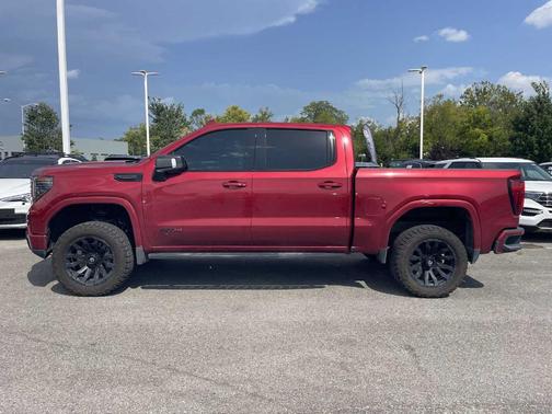 Volcanic Red 2025 GMC Sierra 1500 AT4