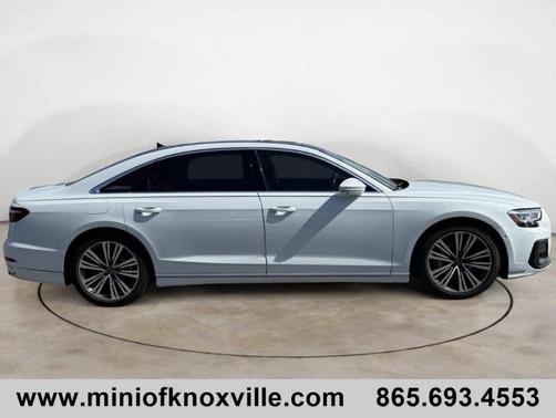 Glacier White Metallic 2024 Audi A8 L 55
