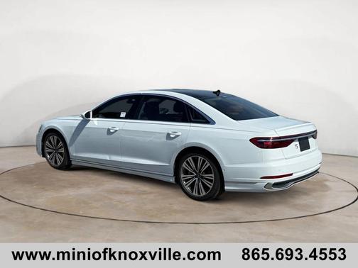 Glacier White Metallic 2024 Audi A8 L 55