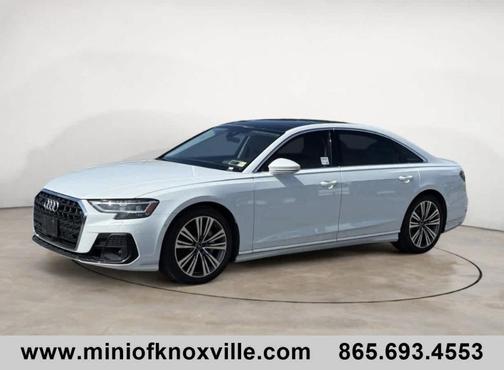 Glacier White Metallic 2024 Audi A8 L 55