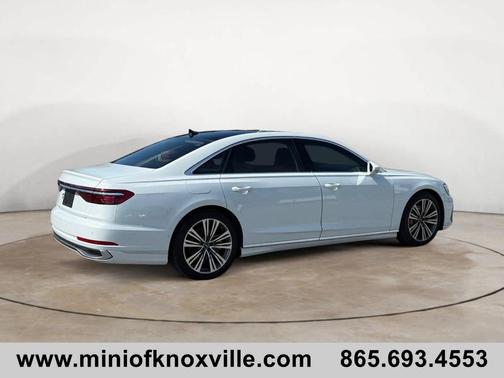 Glacier White Metallic 2024 Audi A8 L 55
