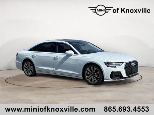 Glacier White Metallic 2024 Audi A8 L 55