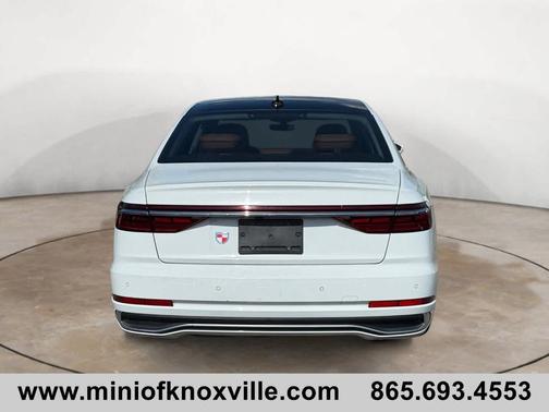 Glacier White Metallic 2024 Audi A8 L 55