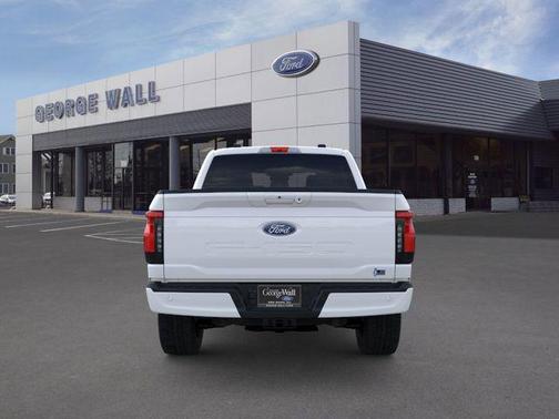 Space White Metallic 2025 Ford F-150 Lightning Flash