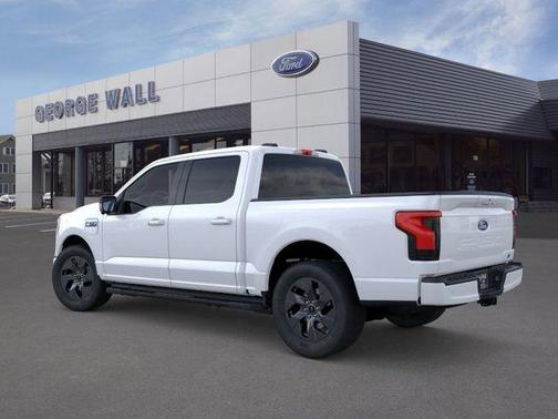 Space White Metallic 2025 Ford F-150 Lightning Flash