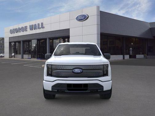 Space White Metallic 2025 Ford F-150 Lightning Flash