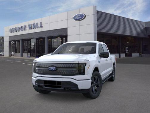 Space White Metallic 2025 Ford F-150 Lightning Flash