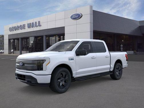 Space White Metallic 2025 Ford F-150 Lightning Flash
