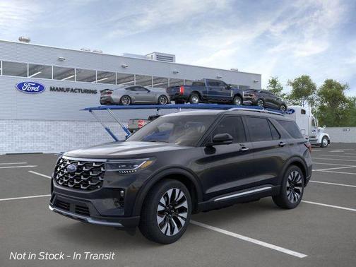 Agate Black Metallic 2026 Ford Explorer Platinum