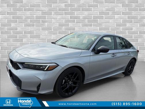 Solar Silver Metallic 2025 Honda Civic Hybrid Sport