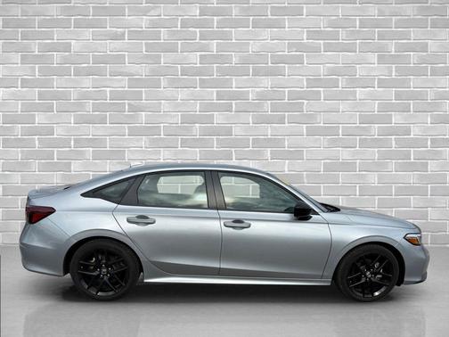 Solar Silver Metallic 2025 Honda Civic Hybrid Sport