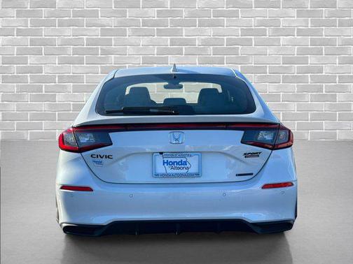 Platinum White Pearl 2026 Honda Civic Hybrid Sport Touring