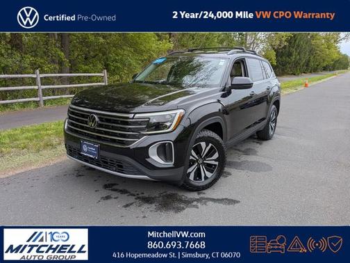 Deep Black Pearl Effect 2024 Volkswagen Atlas 2.0T SE