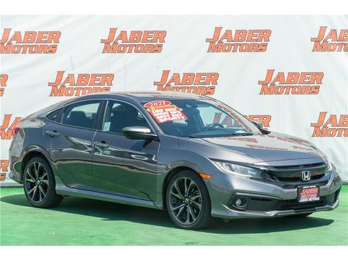 Modern Steel Metallic 2021 Honda Civic Sport