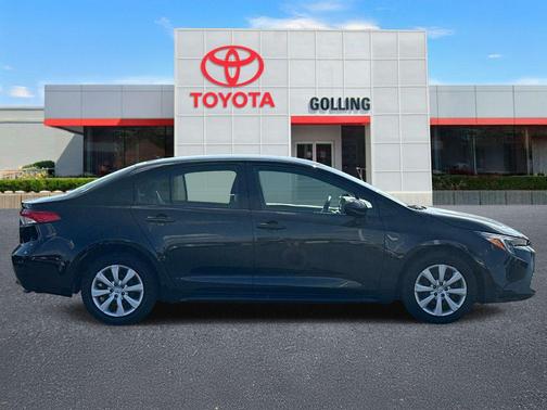Midnight Black Metallic 2025 Toyota Corolla Hybrid LE