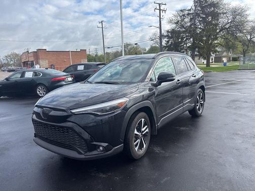 Jet Black 2025 Toyota Corolla Hybrid SE