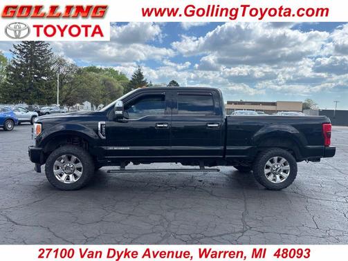 Shadow Black 2017 Ford F-350 Platinum