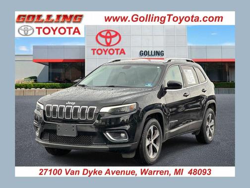 Diamond Black Crystal Pearlcoat 2019 Jeep Cherokee Limited