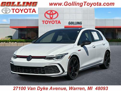 Opal White Pearl/Black Roof 2024 Volkswagen Golf GTI 1.4T TSI