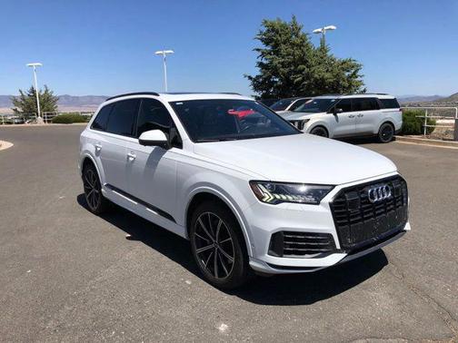 Carrara White 2020 Audi Q7 55 Premium Plus