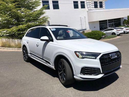 Carrara White 2020 Audi Q7 55 Premium Plus