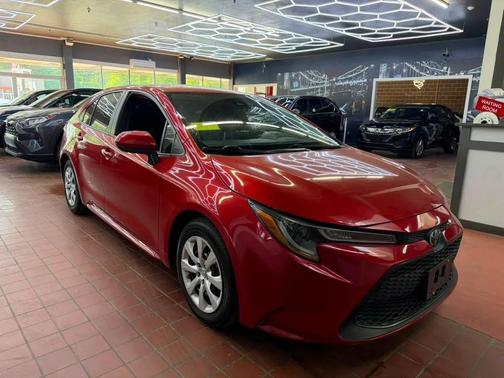 Barcelona Red Metallic 2021 Toyota Corolla LE