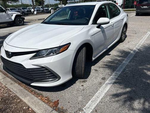 Super White 2021 Toyota Camry LE