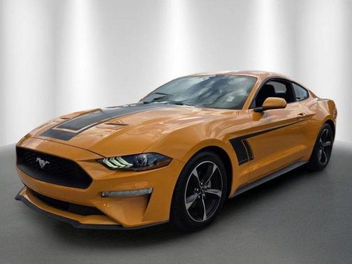 Orange 2019 Ford Mustang EcoBoost