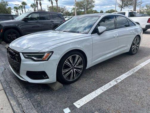 Glacier White Metallic 2024 Audi A6 45 Premium