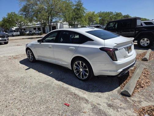 Crystal White Tri-Coat 2023 Cadillac CT5 Sport AWD