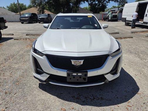 Crystal White Tri-Coat 2023 Cadillac CT5 Sport AWD