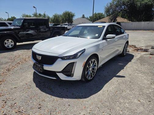 Crystal White Tri-Coat 2023 Cadillac CT5 Sport AWD