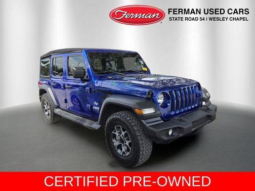Ocean Blue Metallic 2020 Jeep Wrangler Unlimited Sport