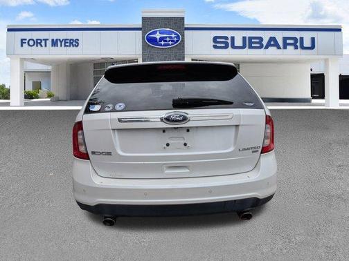 White Platinum Clearcoat Metallic 2014 Ford Edge Limited