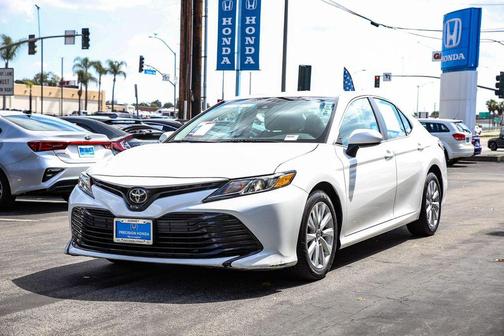 Super White 2019 Toyota Camry LE