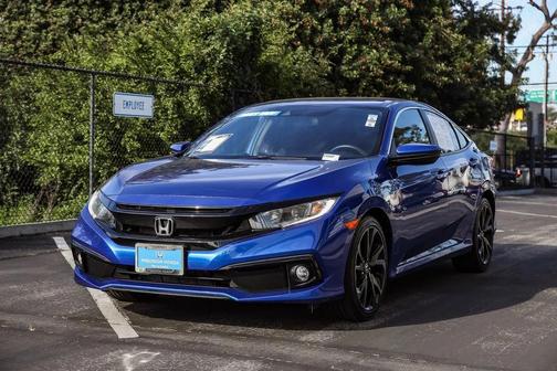 Aegean Blue Metallic 2021 Honda Civic Sport