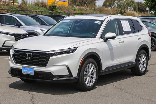 Platinum White Pearl 2025 Honda CR-V EX AWD