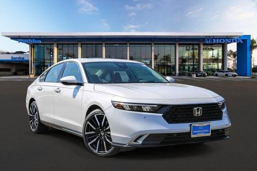 Platinum White Pearl 2026 Honda Accord Hybrid Touring