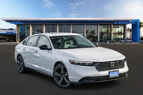 Platinum White Pearl 2026 Honda Accord Hybrid Sport